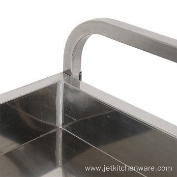 Stainless Steel Dish Bowl Collecting Trolley